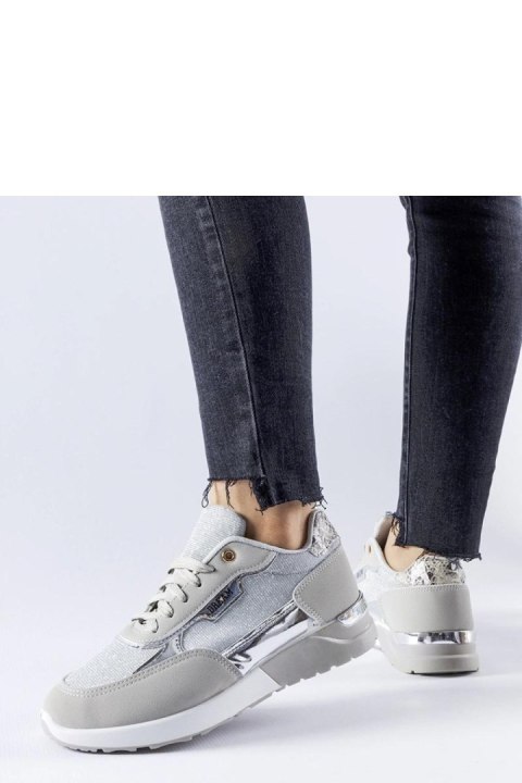 Szare brokatowe sneakersy Roganzuolo - Solea Solea Szare brokatowe sneakersy Roganzuolo - Solea Solea