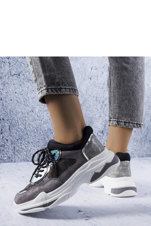Szare sneakersy zdobione wstawkami Savard - Solea Solea Szare sneakersy zdobione wstawkami Savard - Solea Solea
