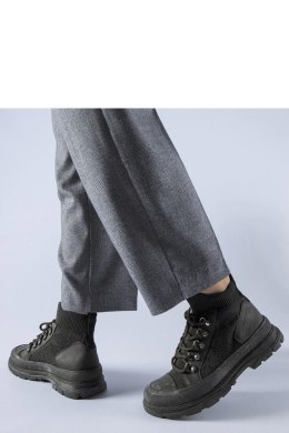 Zielone wysokie materiałowe trampki Casalma - Solea Solea