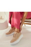 Złote sneakersy na platformie Lori - Solea Solea Złote sneakersy na platformie Lori - Solea Solea