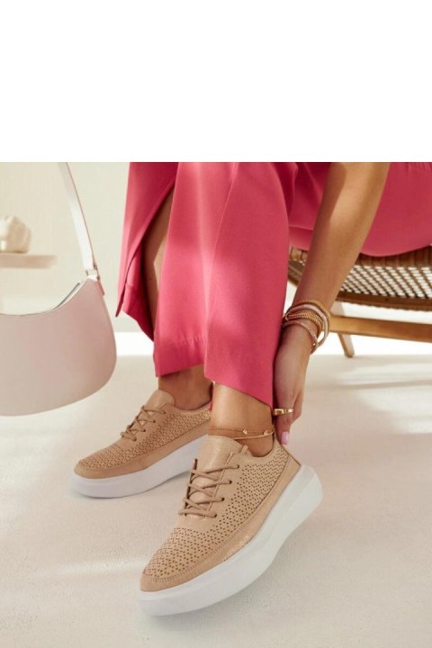 Złote sneakersy na platformie Lori - Solea Solea Złote sneakersy na platformie Lori - Solea Solea