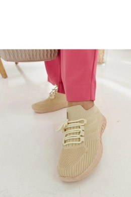 Beżowe materiałowe sneakersy Ornella - Solea Solea