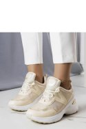 Beżowe sneakersy z metalicznymi wstawkami Ruais - Solea Solea Beżowe sneakersy z metalicznymi wstawkami Ruais - Solea Solea