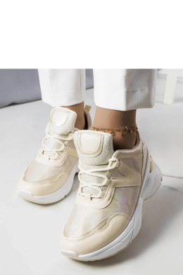 Beżowe sneakersy z metalicznymi wstawkami Ruais - Solea Solea