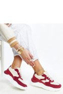 Beżowo-czerwone sneakersy na platformie Nereida - Solea Solea Beżowo-czerwone sneakersy na platformie Nereida - Solea Solea