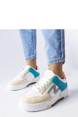 Beżowo-niebieskie buty na platformie Harter - Solea Solea
