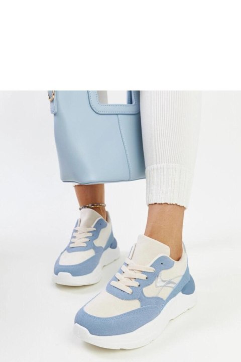 Beżowo-niebieskie sneakersy na platformie Nereida - Solea Solea Beżowo-niebieskie sneakersy na platformie Nereida - Solea Solea