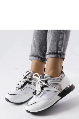 Białe sneakersy ze złotymi elementami Bedord - Solea Solea