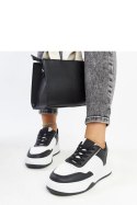 Biało-czarne sneakersy na grubszej podeszwie Rumai - Solea Solea Biało-czarne sneakersy na grubszej podeszwie Rumai - Solea Solea
