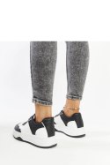 Biało-czarne sneakersy na grubszej podeszwie Rumai - Solea Solea Biało-czarne sneakersy na grubszej podeszwie Rumai - Solea Solea