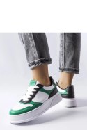 Biało-zielone buty na grubszej podeszwie Baron - Solea Solea Biało-zielone buty na grubszej podeszwie Baron - Solea Solea