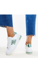 Biało-zielone sneakersy z cyrkoniami Giulia - Solea Solea Biało-zielone sneakersy z cyrkoniami Giulia - Solea Solea