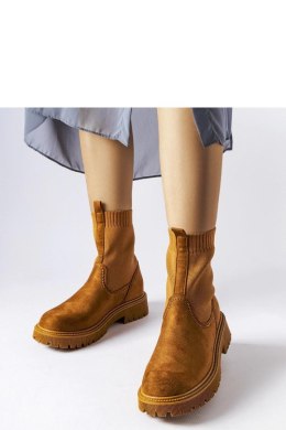 Brązowe botki eko-zamsz Big Star MM274541 - Solea Solea