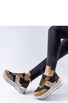 Brązowe sneakersy na platformie Provinciale - Solea Solea