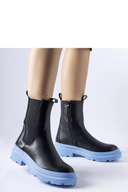 Czarne buty na niebieskiej podeszwie Georgette - Solea Solea