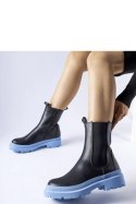 Czarne buty na niebieskiej podeszwie Georgette - Solea Solea Czarne buty na niebieskiej podeszwie Georgette - Solea Solea