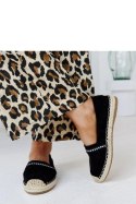 Czarne espadryle z cyrkoniami Abia - Solea Solea