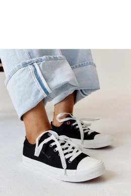 Czarne materiałowe damskie trampki CROSS JEANS - Solea Solea
