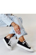 Czarne materiałowe damskie trampki CROSS JEANS - Solea Solea Czarne materiałowe damskie trampki CROSS JEANS - Solea Solea