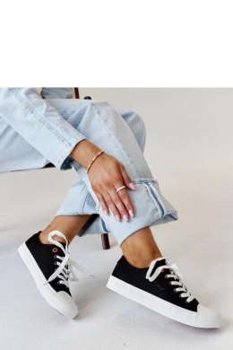 Czarne materiałowe damskie trampki CROSS JEANS - Solea Solea