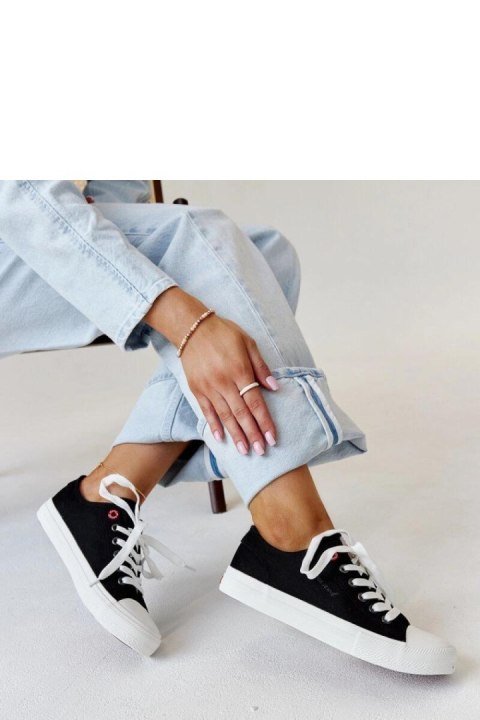 Czarne materiałowe damskie trampki CROSS JEANS - Solea Solea Czarne materiałowe damskie trampki CROSS JEANS - Solea Solea