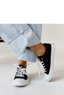 Czarne materiałowe damskie trampki CROSS JEANS - Solea Solea Czarne materiałowe damskie trampki CROSS JEANS - Solea Solea
