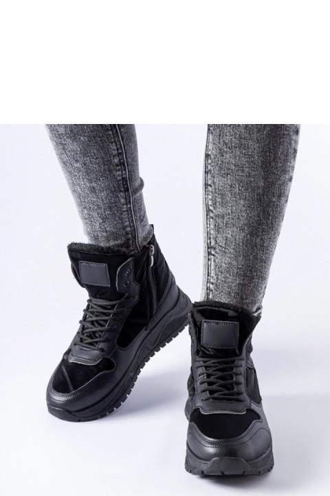Czarne ocieplane wysokie sneakersy Malles - Solea Solea Czarne ocieplane wysokie sneakersy Malles - Solea Solea