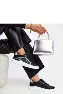 Czarne sneakersy na platformie z brokatem Fekete - Solea Solea Czarne sneakersy na platformie z brokatem Fekete - Solea Solea