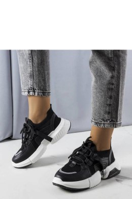 Czarne sneakersy skarpetkowe Peggy - Solea Solea