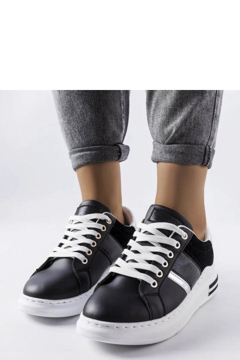 Czarne sneakersy z wstawkami Deans - Solea Solea Czarne sneakersy z wstawkami Deans - Solea Solea