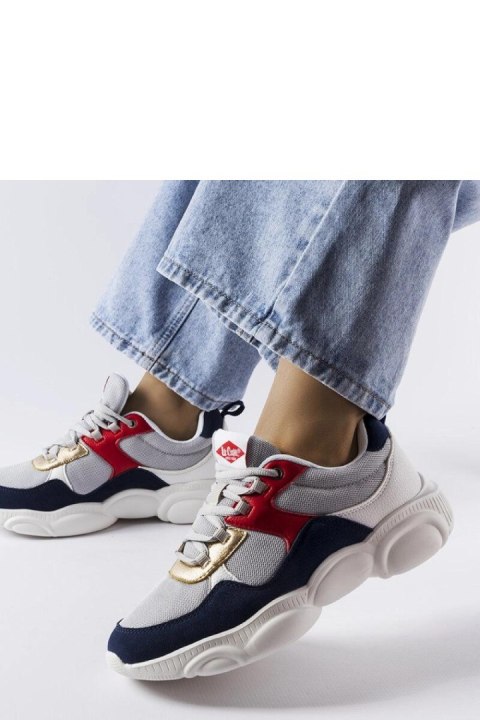 Damskie szare buty sportowe LCWL-20-39-032 - Solea Solea Damskie szare buty sportowe LCWL-20-39-032 - Solea Solea