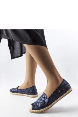 Granatowe ażurowe espadryle Lamarre - Solea Solea