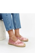 Jasnoróżowe espadryle z połyskiem na platformie Caithlin - Solea Solea Jasnoróżowe espadryle z połyskiem na platformie Caithlin - Solea Solea