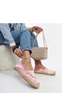 Jasnoróżowe espadryle z połyskiem na platformie Caithlin - Solea Solea Jasnoróżowe espadryle z połyskiem na platformie Caithlin - Solea Solea