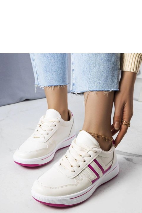 Kremowe sneakersy z różowymi wstawkami Olympia - Solea Solea Kremowe sneakersy z różowymi wstawkami Olympia - Solea Solea