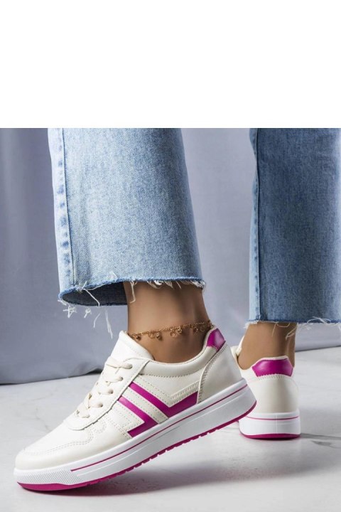 Kremowe sneakersy z różowymi wstawkami Olympia - Solea Solea Kremowe sneakersy z różowymi wstawkami Olympia - Solea Solea