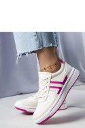 Kremowe sneakersy z różowymi wstawkami Olympia - Solea Solea Kremowe sneakersy z różowymi wstawkami Olympia - Solea Solea
