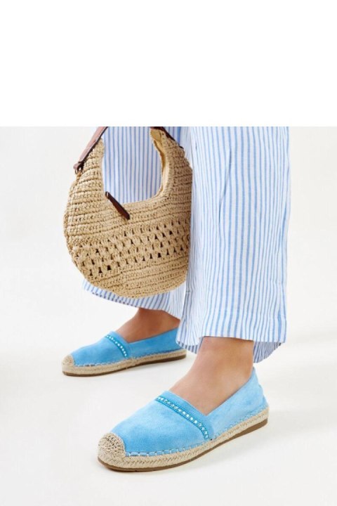 Niebieskie espadryle z cyrkoniami Abia - Solea Solea Niebieskie espadryle z cyrkoniami Abia - Solea Solea