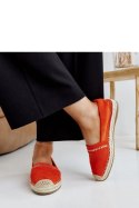 Pomarańczowe espadryle z cyrkoniami Abia - Solea Solea Pomarańczowe espadryle z cyrkoniami Abia - Solea Solea