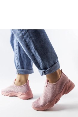 Różowe materiałowe buty sportowe damskie Aaron - Solea Solea