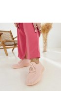Różowe materiałowe sneakersy Ornella - Solea Solea Różowe materiałowe sneakersy Ornella - Solea Solea