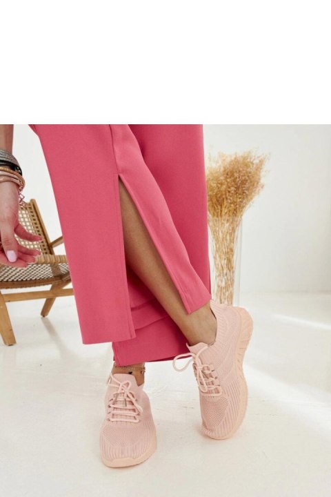 Różowe materiałowe sneakersy Ornella - Solea Solea Różowe materiałowe sneakersy Ornella - Solea Solea