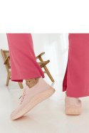 Różowe materiałowe sneakersy Ornella - Solea Solea Różowe materiałowe sneakersy Ornella - Solea Solea
