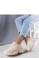 Różowe sneakersy na masywnej podeszwie Inez - Solea Solea Różowe sneakersy na masywnej podeszwie Inez - Solea Solea