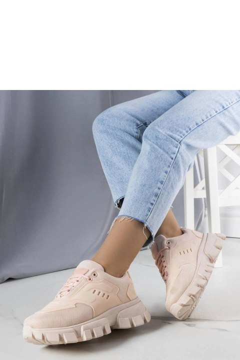 Różowe sneakersy na masywnej podeszwie Inez - Solea Solea Różowe sneakersy na masywnej podeszwie Inez - Solea Solea
