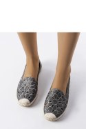 Szare ażurowe espadryle Lamarre - Solea Solea Szare ażurowe espadryle Lamarre - Solea Solea