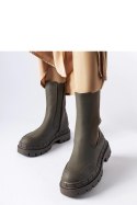 Zielone masywne gumowe botki Casal - Solea Solea Zielone masywne gumowe botki Casal - Solea Solea