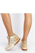 Beżowe sneakersy na koturnie Knoxville - Solea Solea