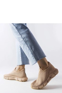Beżowe sportowe sneakersy wsuwane Obenor - Solea Solea
