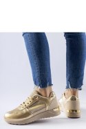 Beżowo-złote sneakersy z ozdobną nitką Facondo - Solea Solea Beżowo-złote sneakersy z ozdobną nitką Facondo - Solea Solea